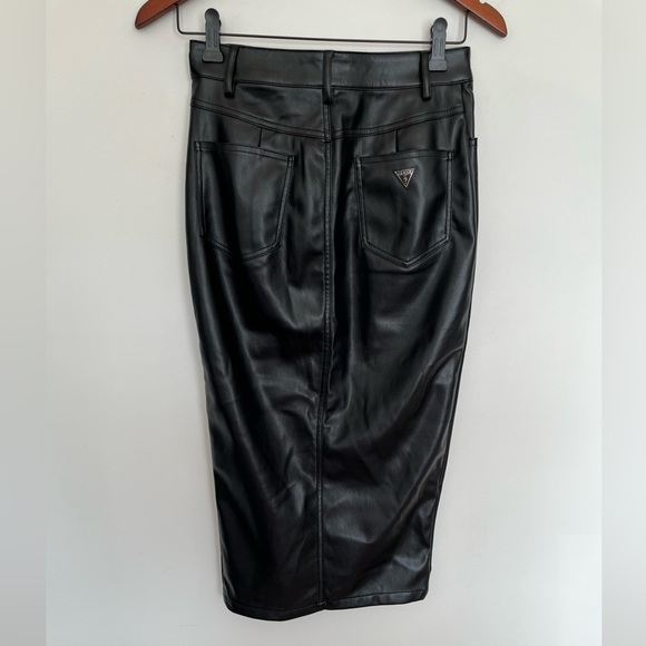 Guess Black faux Leather women’s skirt size XS - Picture 3 of 5